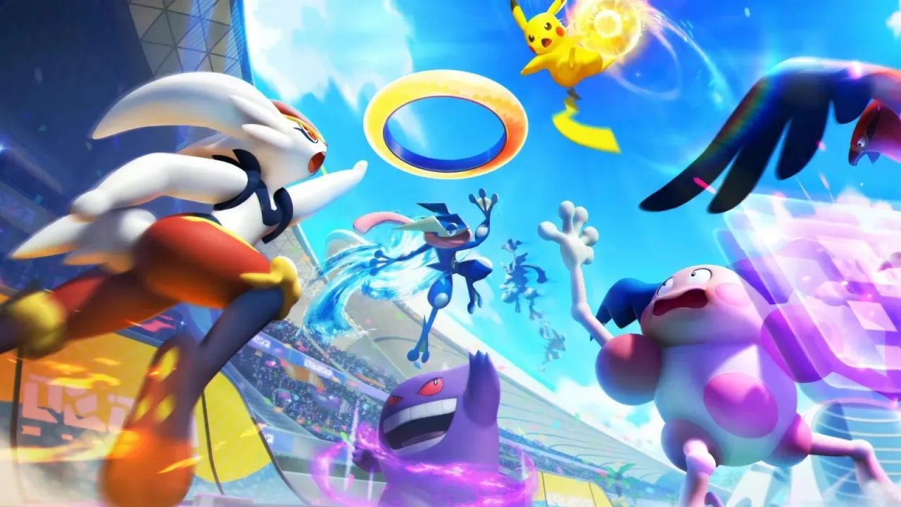 Cena do jogo Pokemon Unite