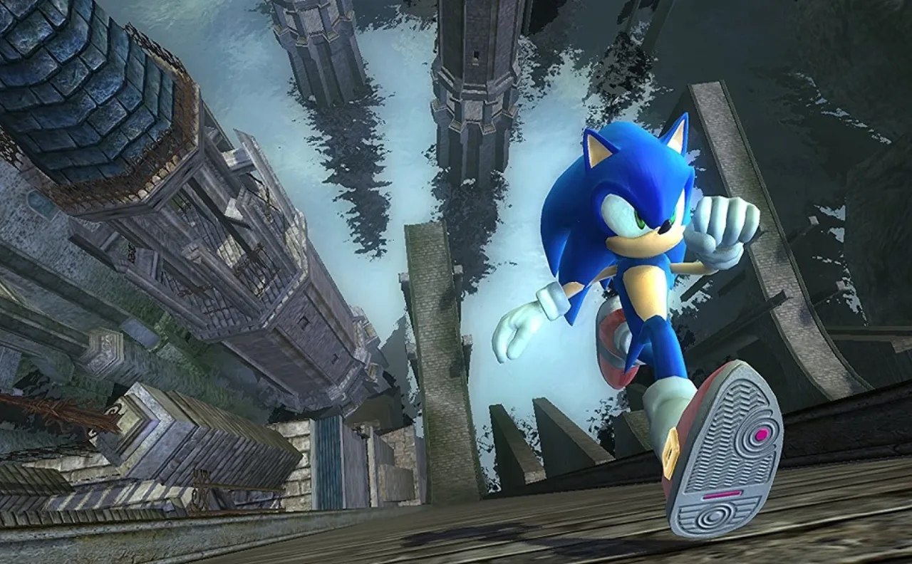 Cena do jogo Sonic the Hedgehog