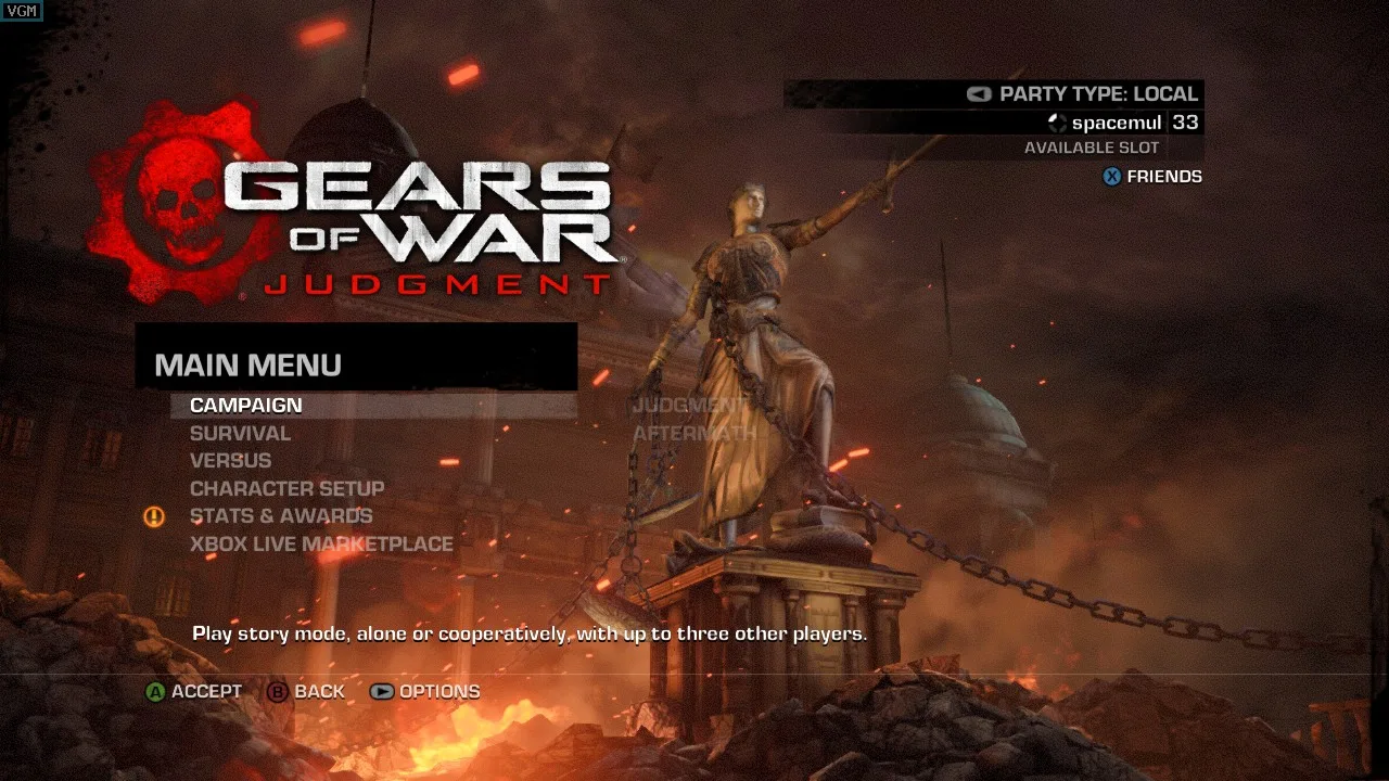 Cena do jogo Gears of War: E-Day