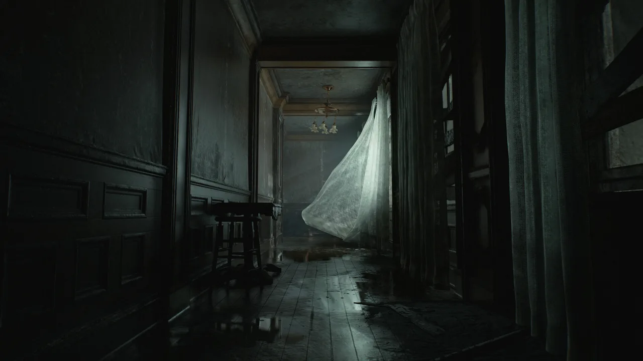 Cena do jogo Resident Evil Requiem