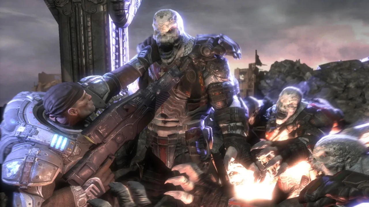 Cena do jogo Gears of War