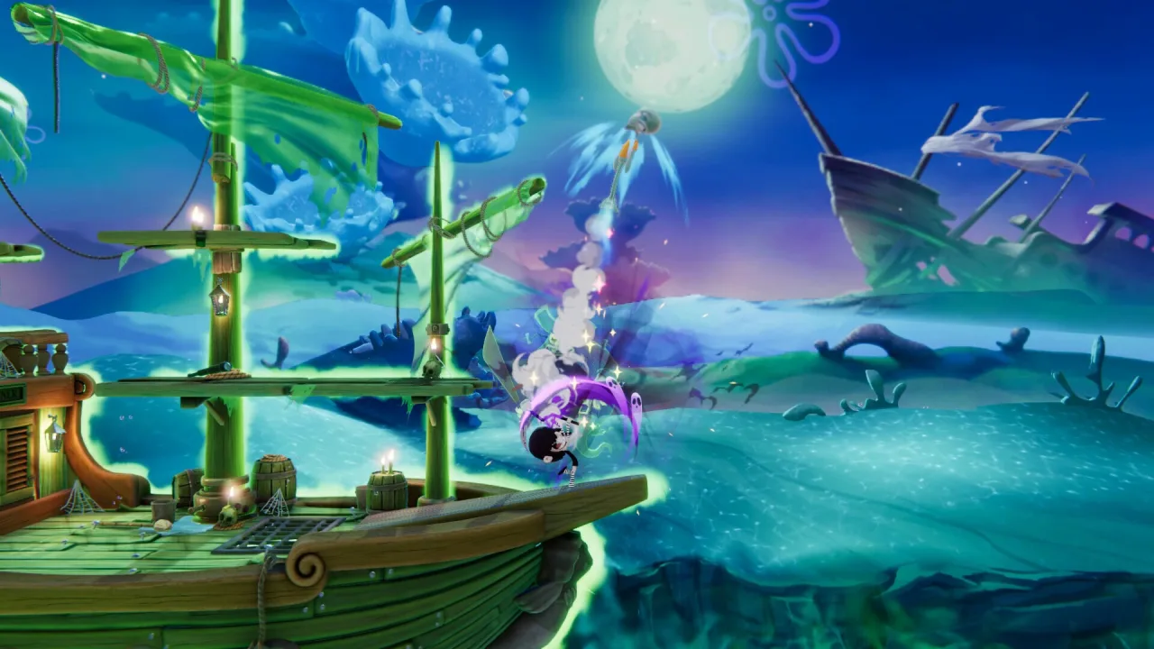 Cena do jogo Nickelodeon All-Star Brawl 2
