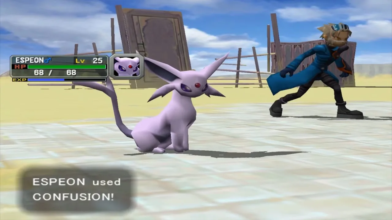 Cena do jogo Pokémon