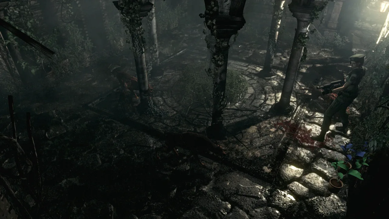 Cena do jogo Resident Evil