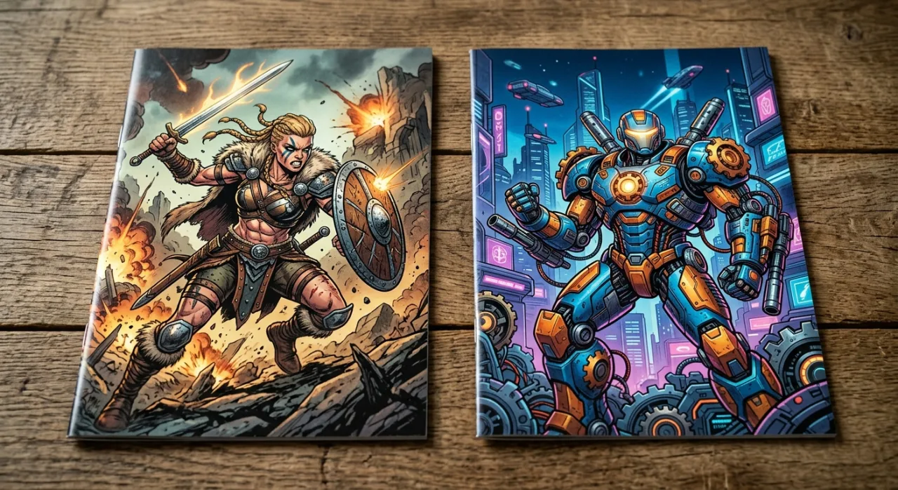 Imagem ilustrativa: Cammy vs Chun‑Li vs Mega Man Gear Masters #2: qual capa vale a aposta?