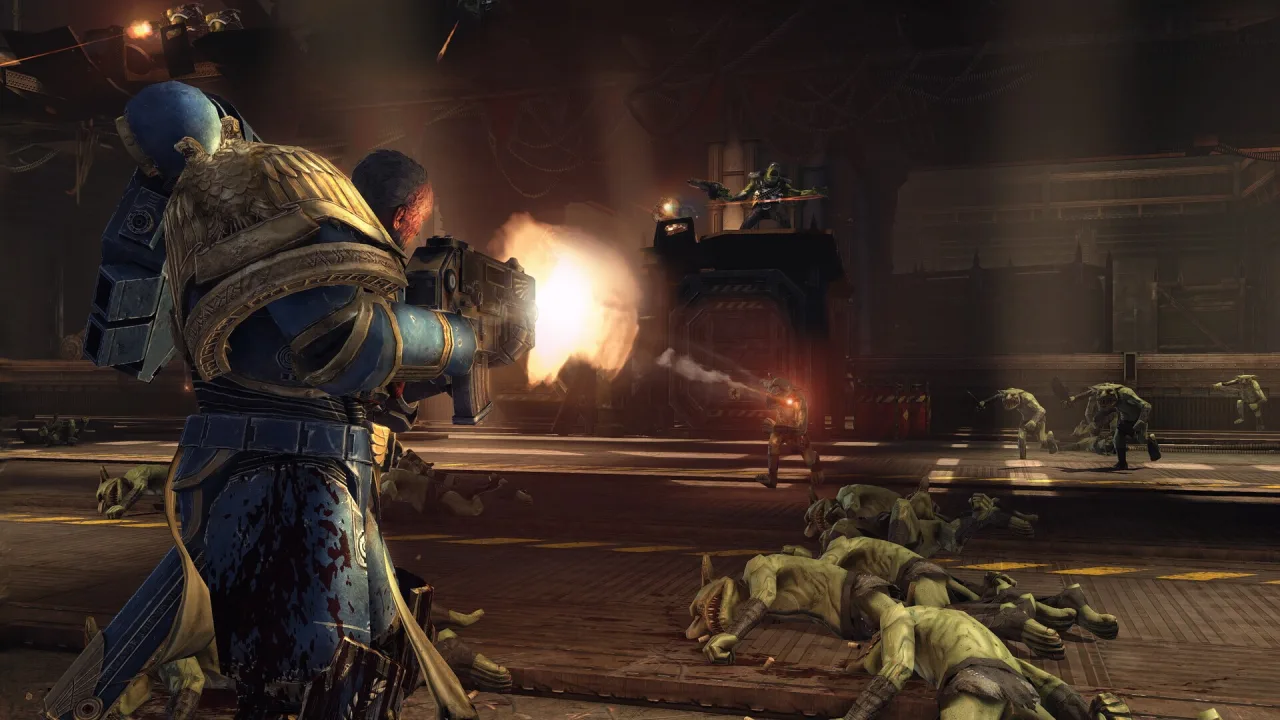 Cena do jogo Warhammer 40,000: Space Marine – Master Crafted Edition