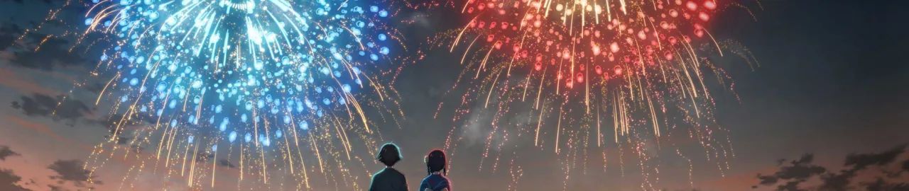 Cena do anime You, Fireworks, and Our Promise