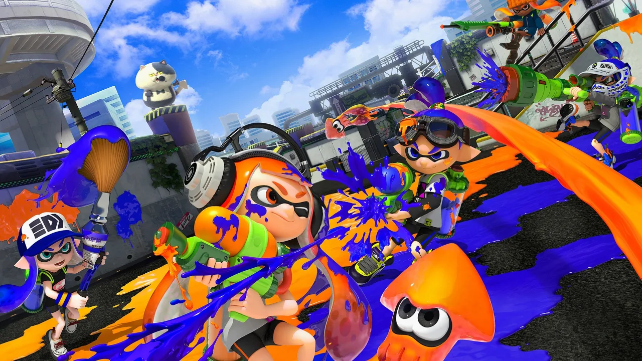 Cena do jogo Splatoon 4