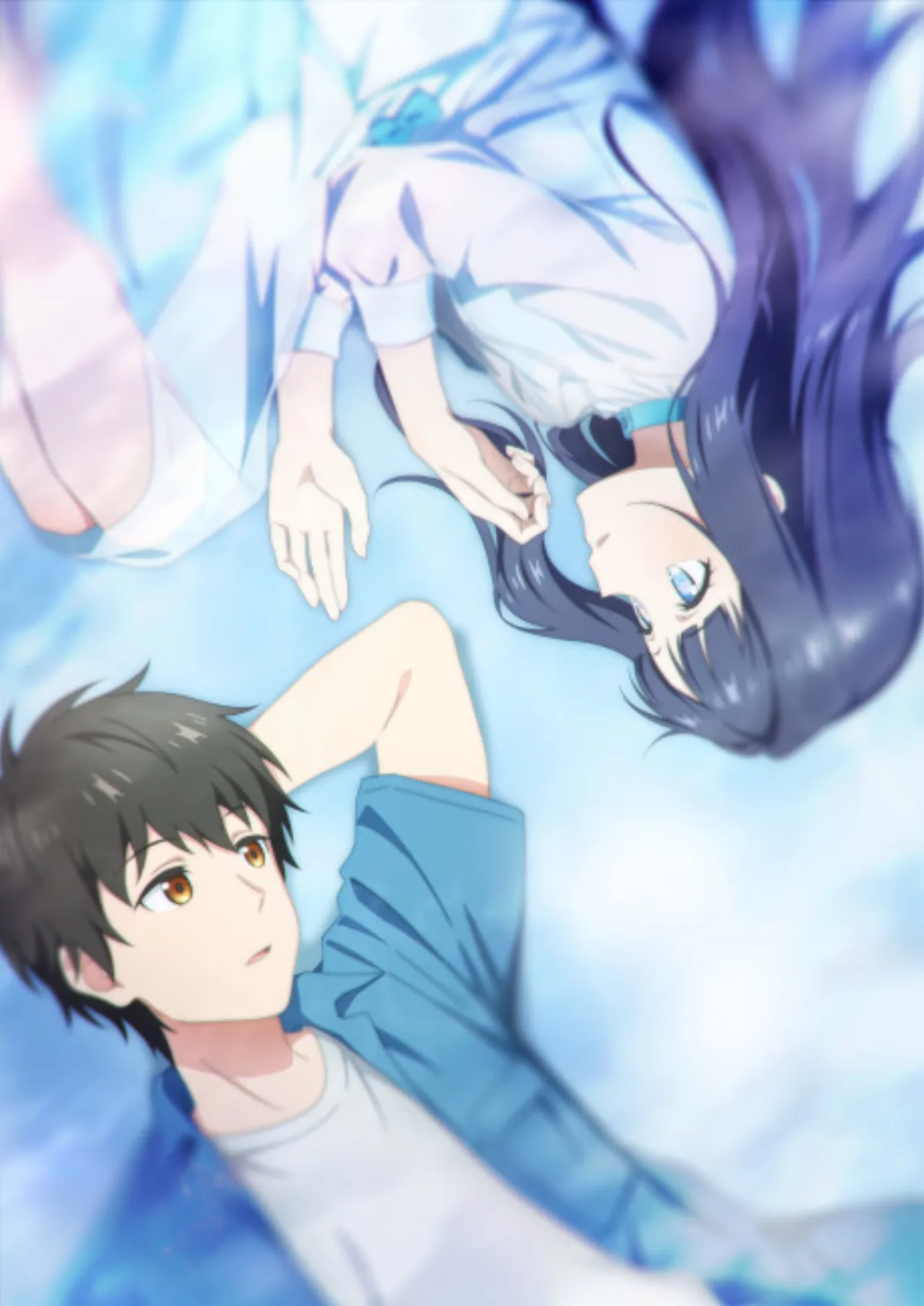 Cena do anime Love Unseen Beneath the Clear Night Sky