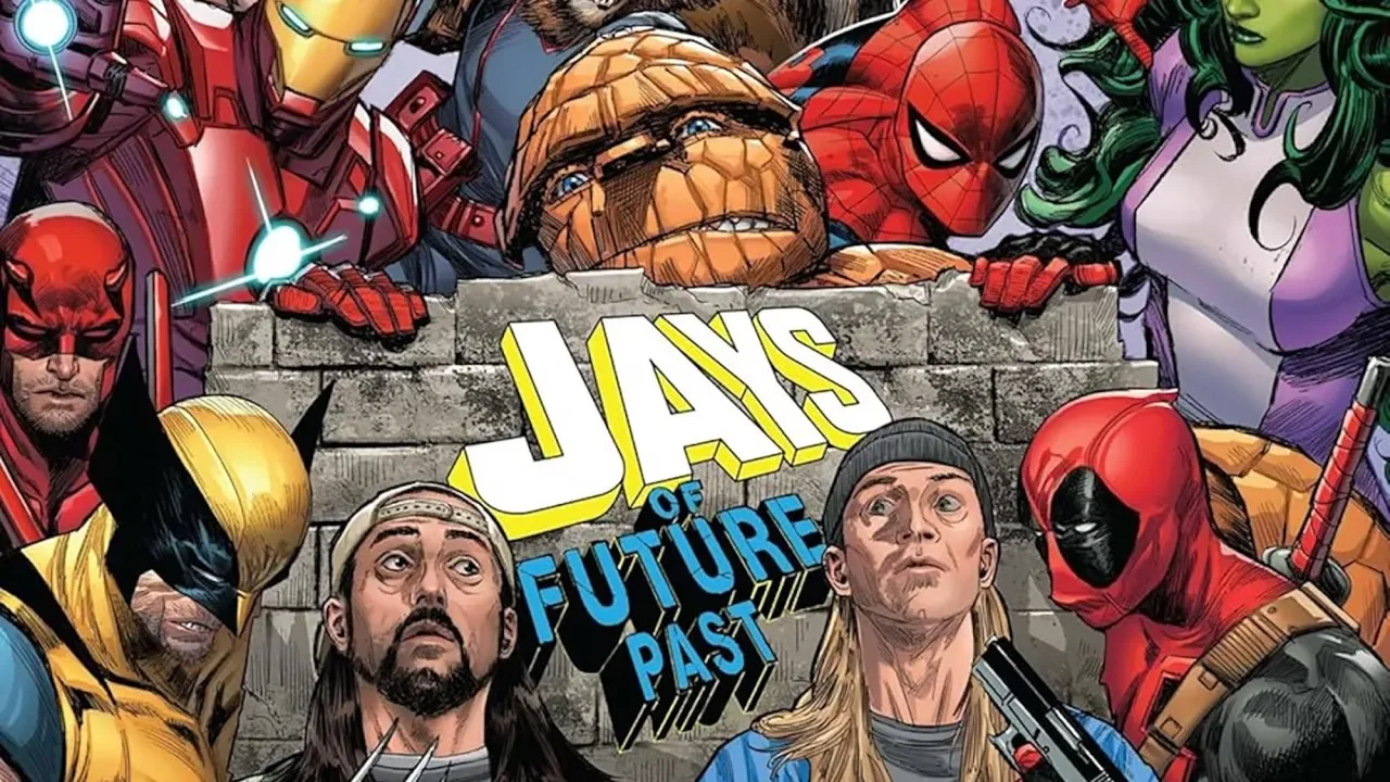 Imagem ilustrativa: Silent Bob levanta Mjolnir em crossover inesperado da Marvel