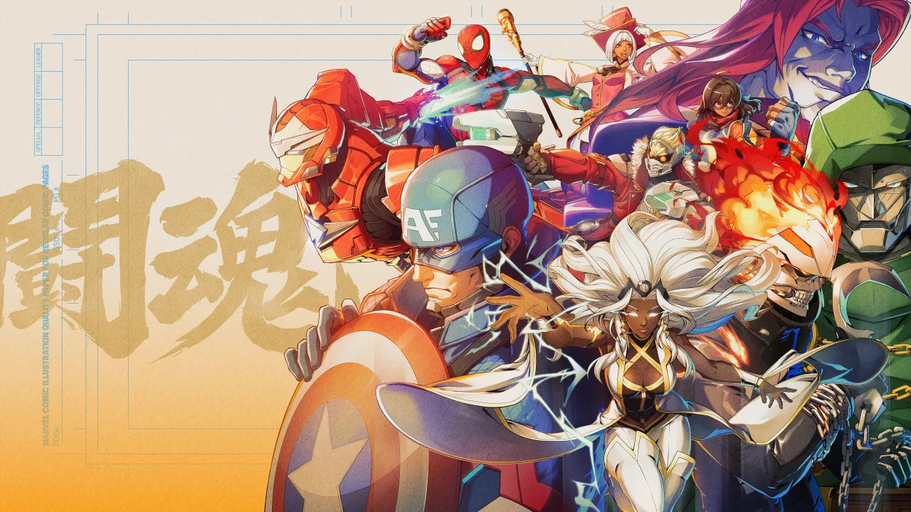 Cena do jogo Marvel Tokon: Fighting Souls