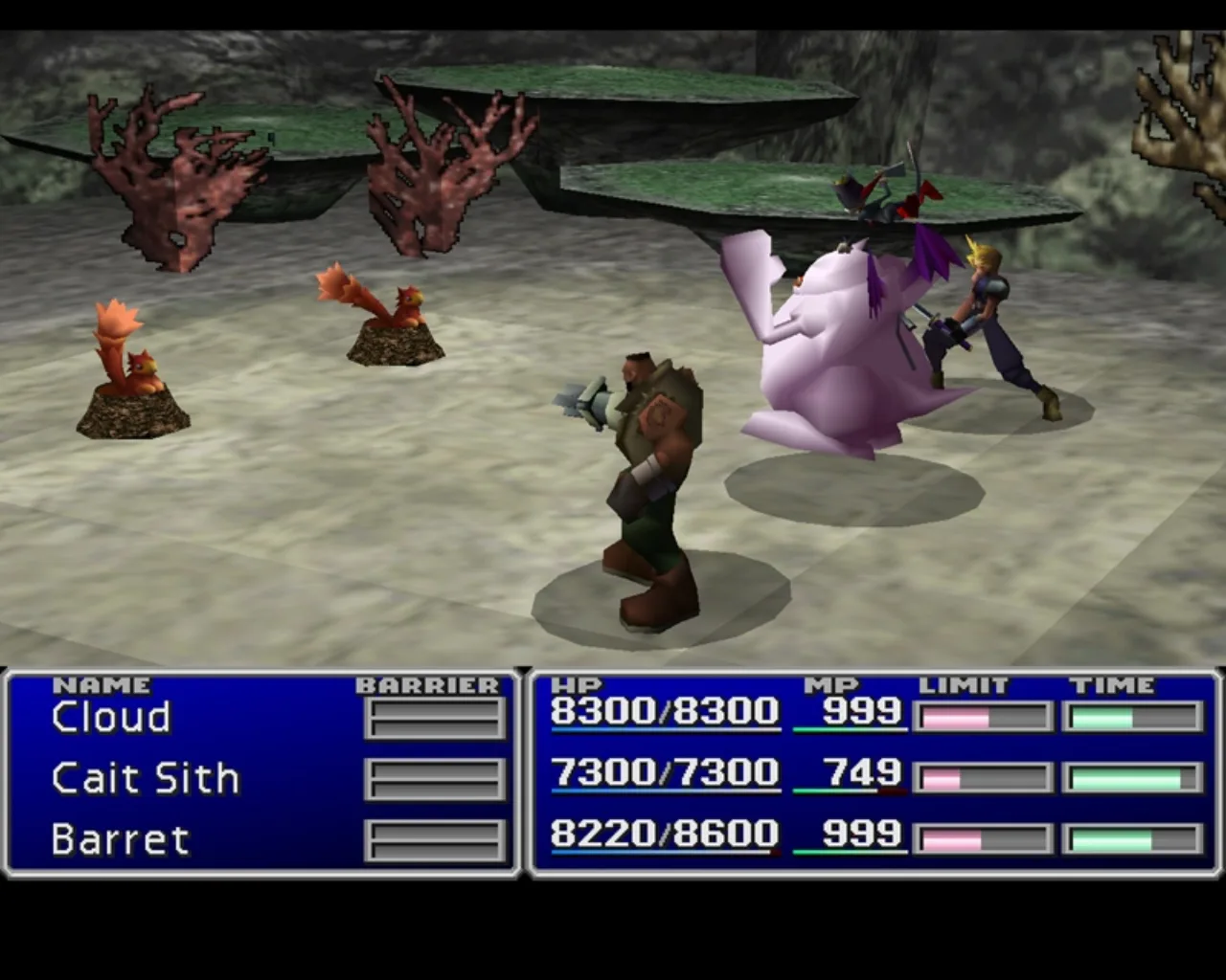 Cena do jogo Final Fantasy VII Revelation
