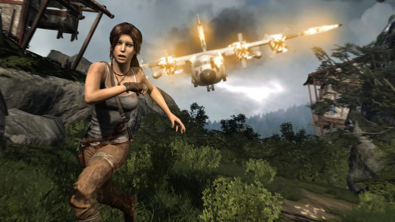 Cena do jogo Tomb Raider