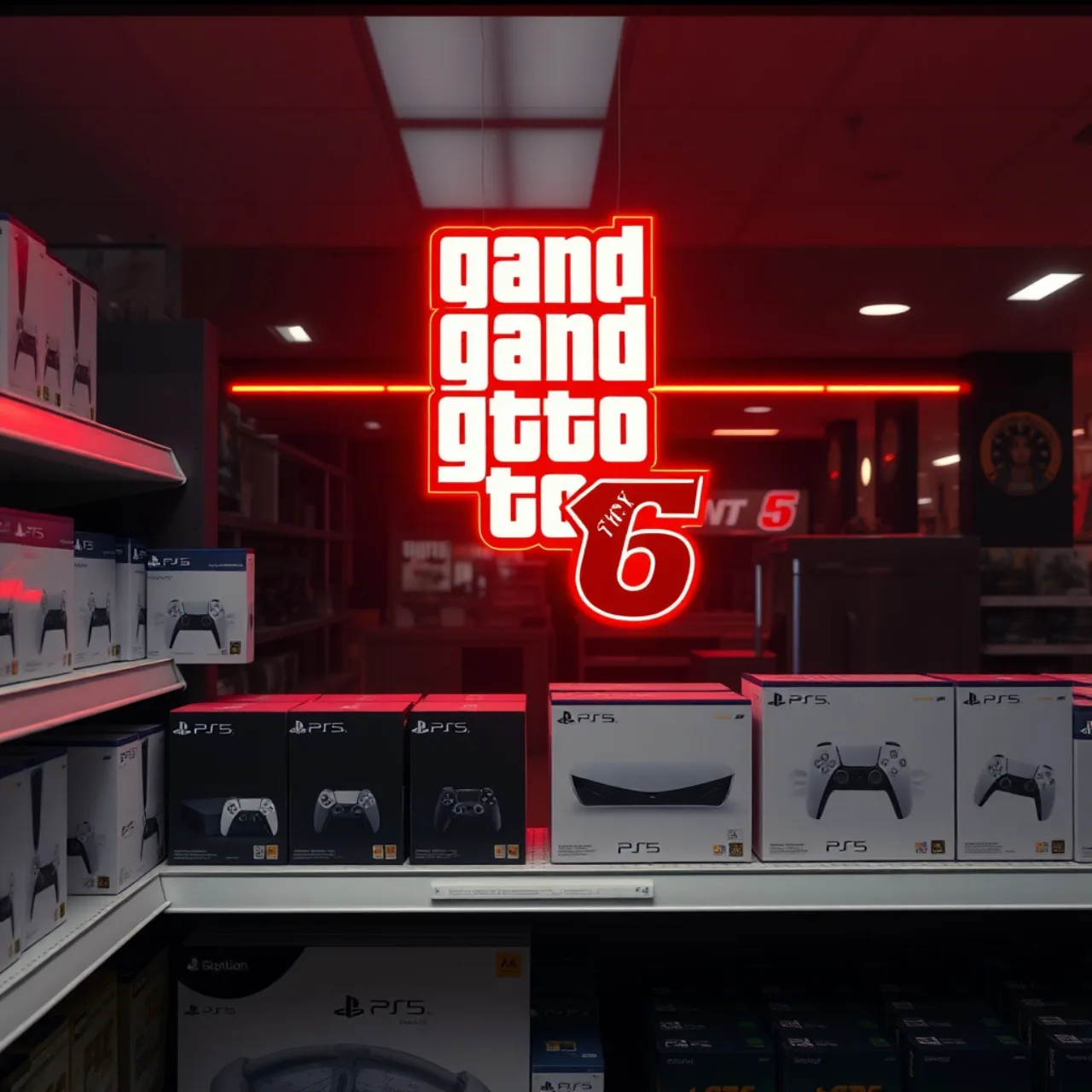 Imagem ilustrativa: Escassez de PS5 aumenta com anúncio de GTA 6