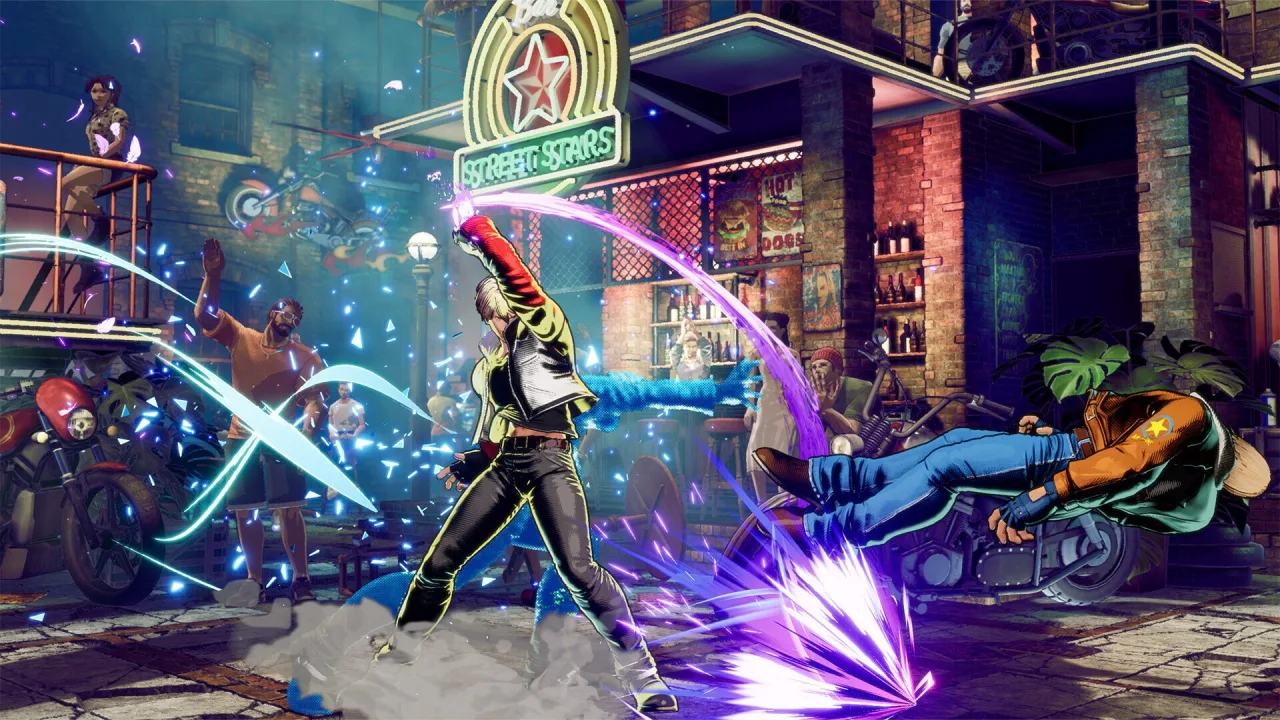 Cena do jogo Fatal Fury: City of the Wolves
