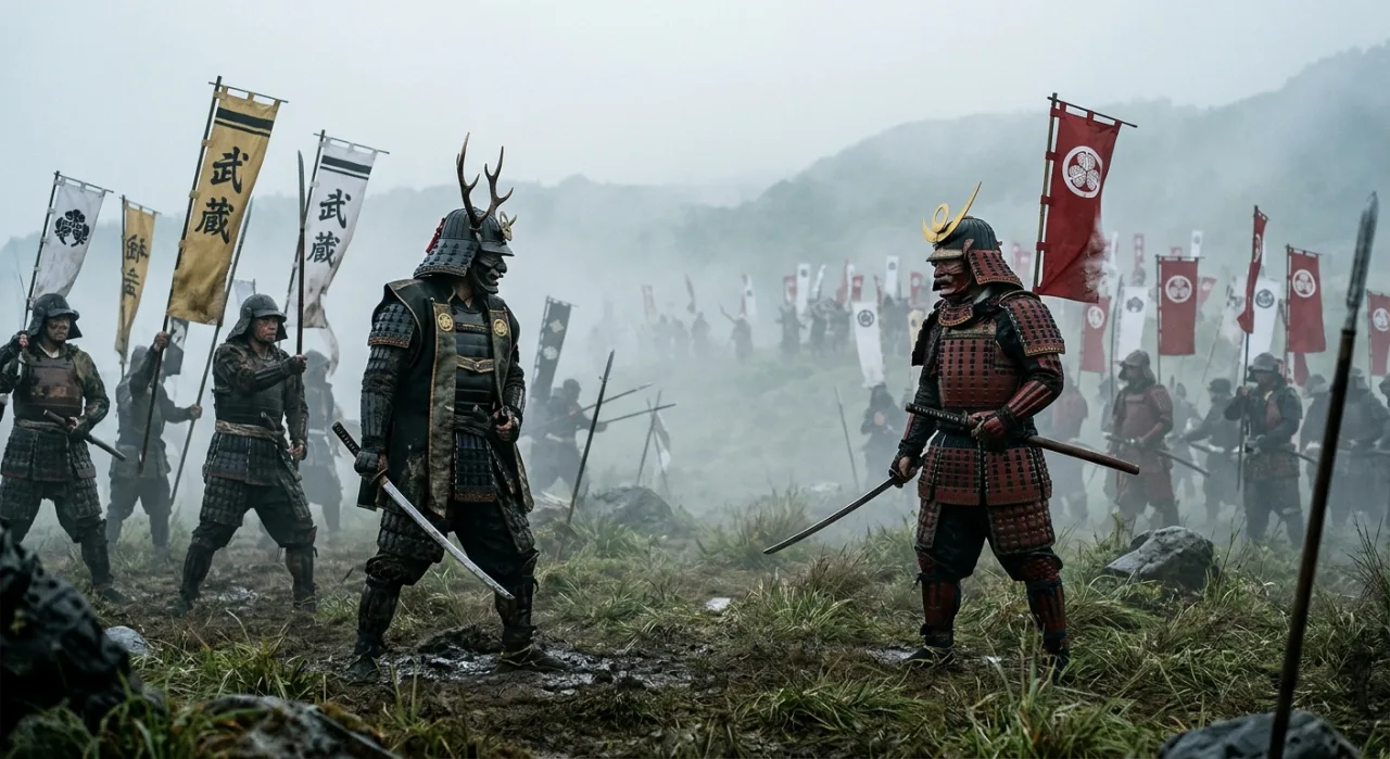Capa de Total War: Shogun 2 com selo vermelho “REMOVIDO” sobre o logo da Steam