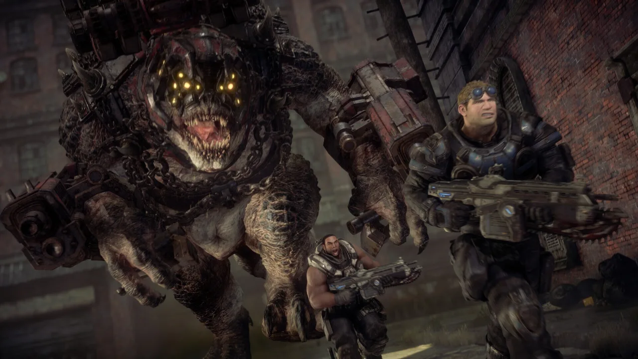Cena do jogo Gears of War: E-Day