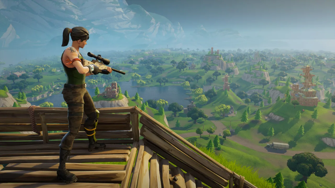 Cena do jogo Fortnite