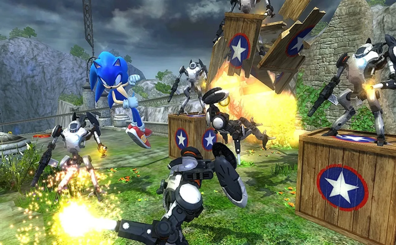 Cena do jogo Sonic the Hedgehog