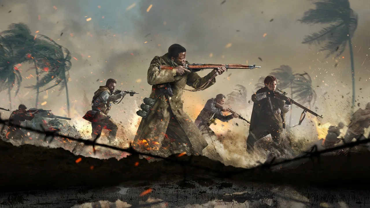 Cena do jogo Call of Duty