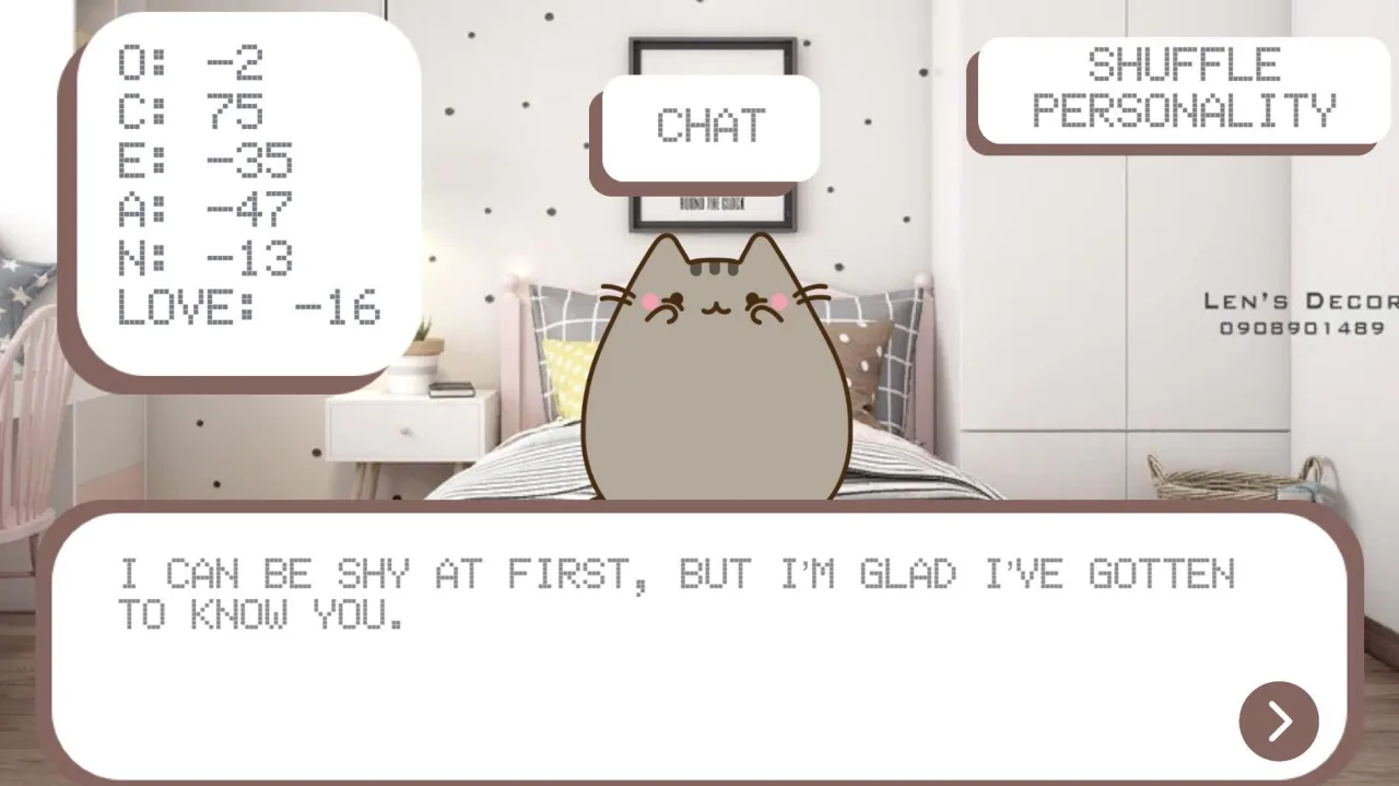 Cena do jogo Pusheen