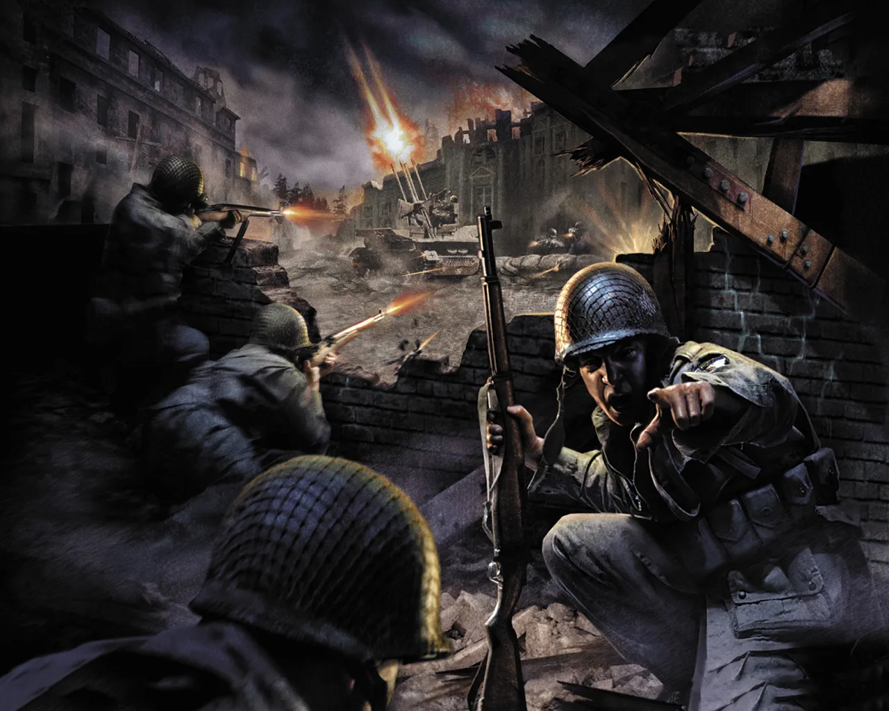 Cena do jogo Call of Duty