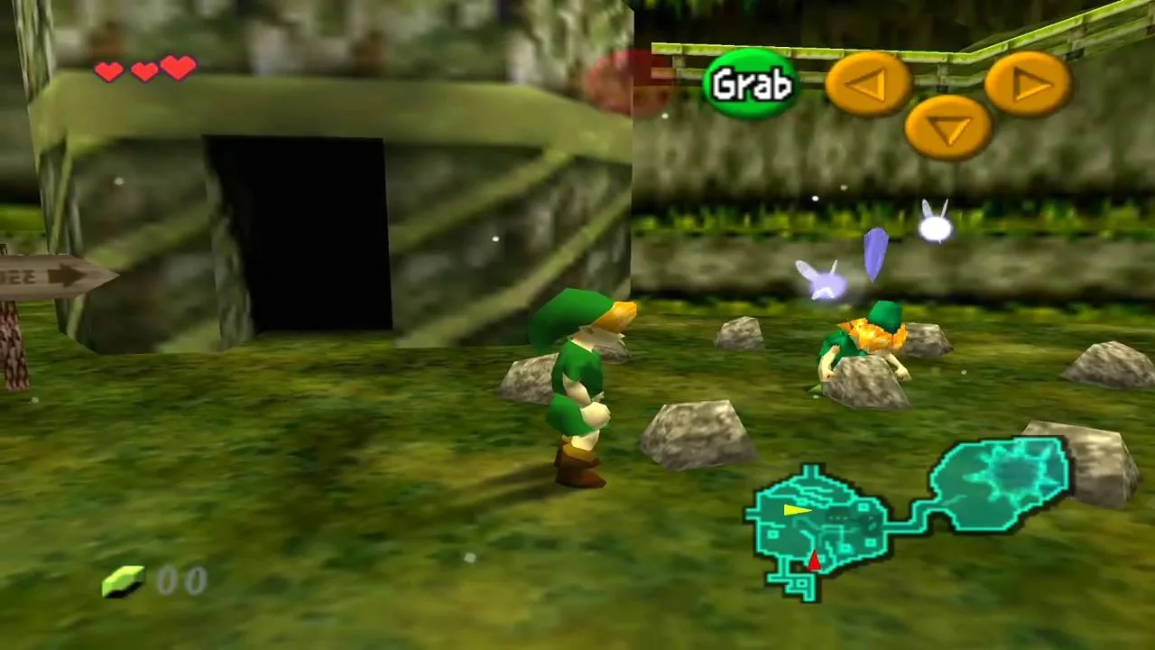 Cena do jogo The Legend of Zelda: Ocarina of Time