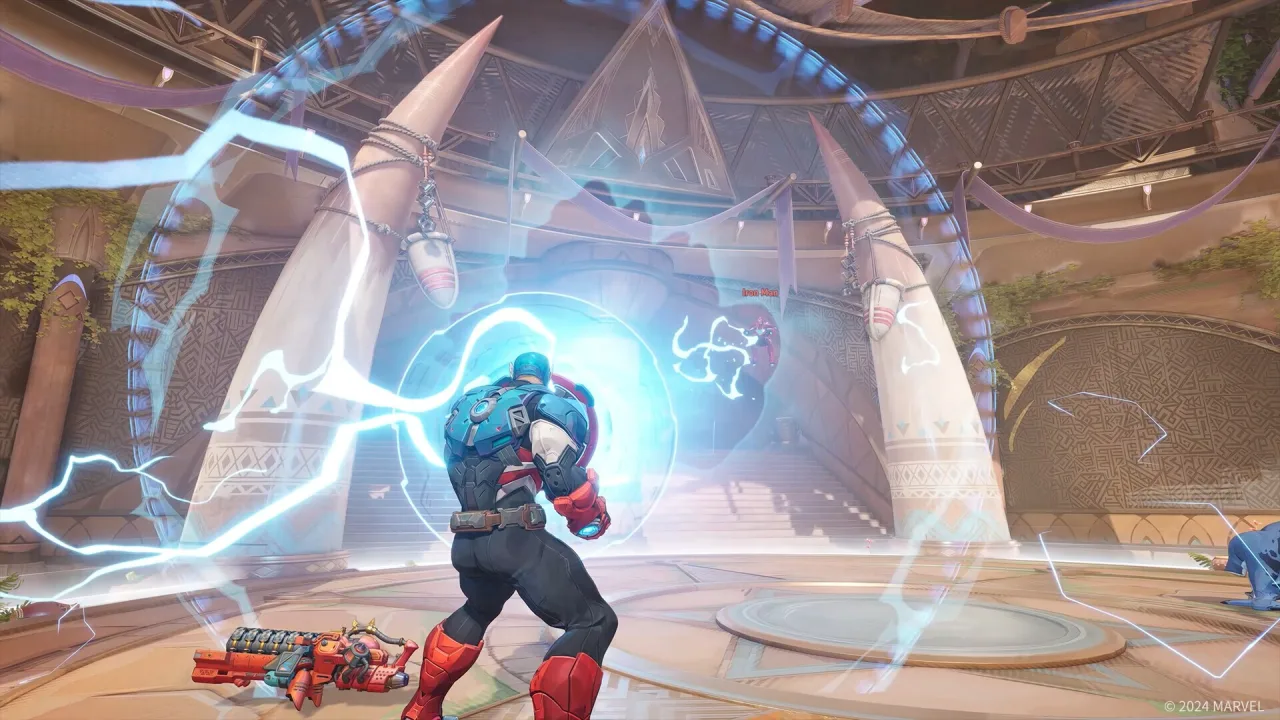 Cena do jogo Marvel Rivals
