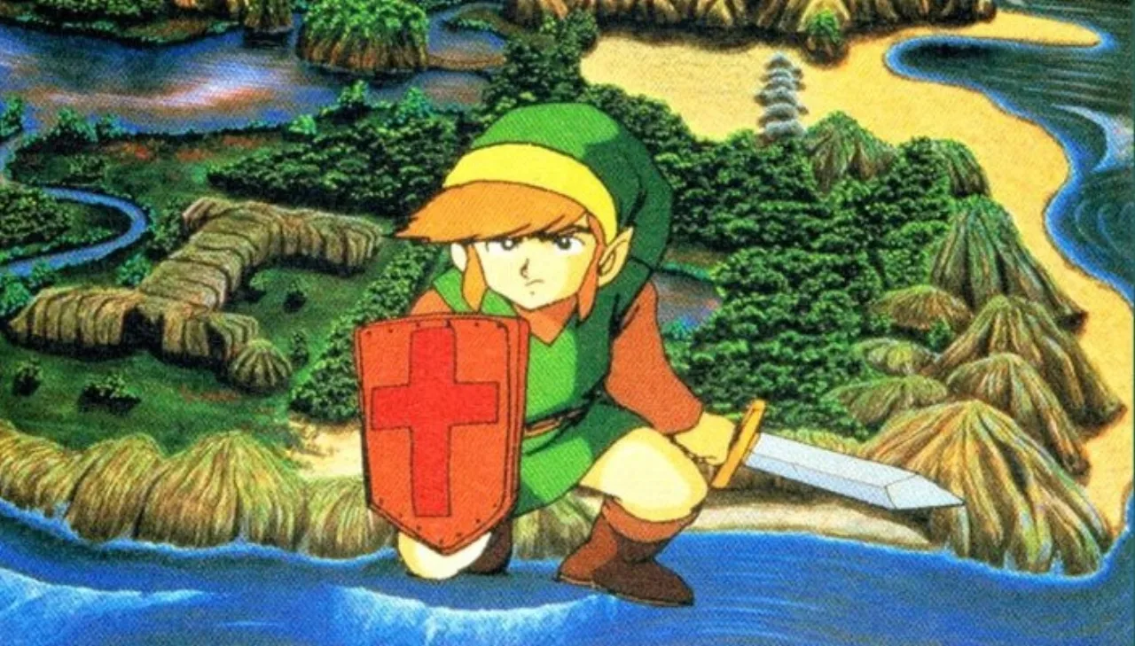 Cena do jogo The Legend of Zelda