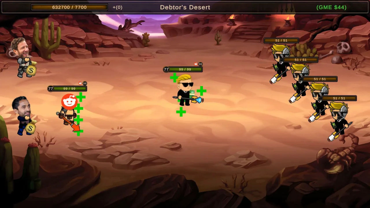 Cena do jogo Reddit
