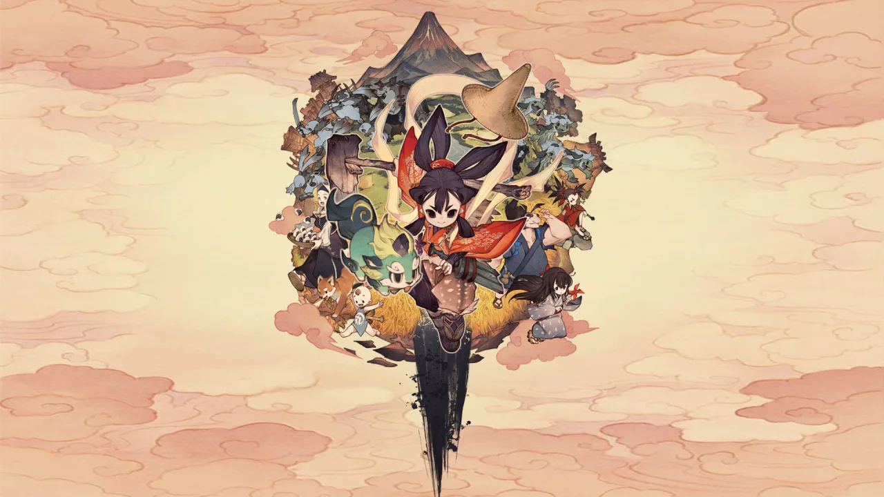 Cena do jogo Sakuna: Of Rice and Ruin