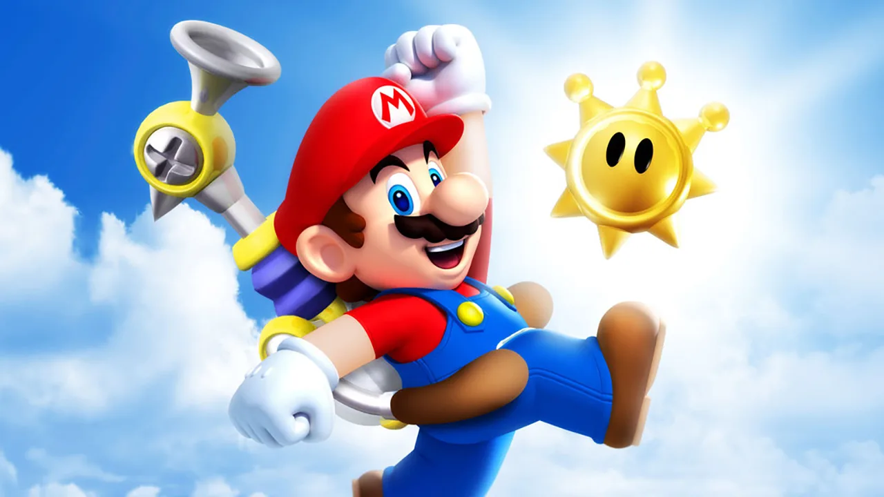 Cena do jogo Super Mario Sunshine