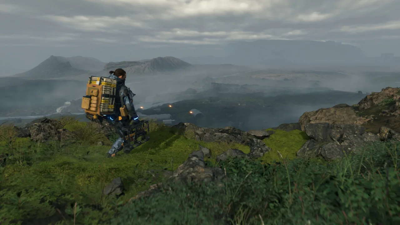 Cena do jogo Death Stranding