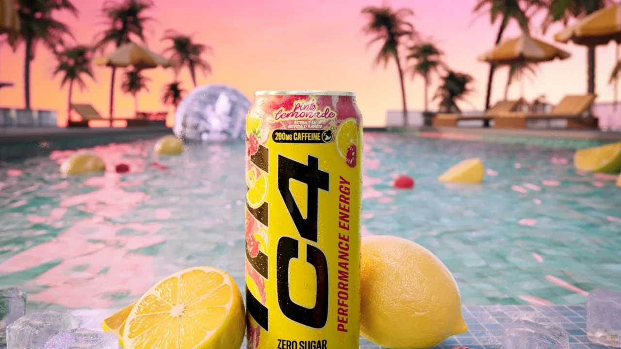 Imagem ilustrativa: C4 Energy expande linha de verão com sabor Pink Lemonade