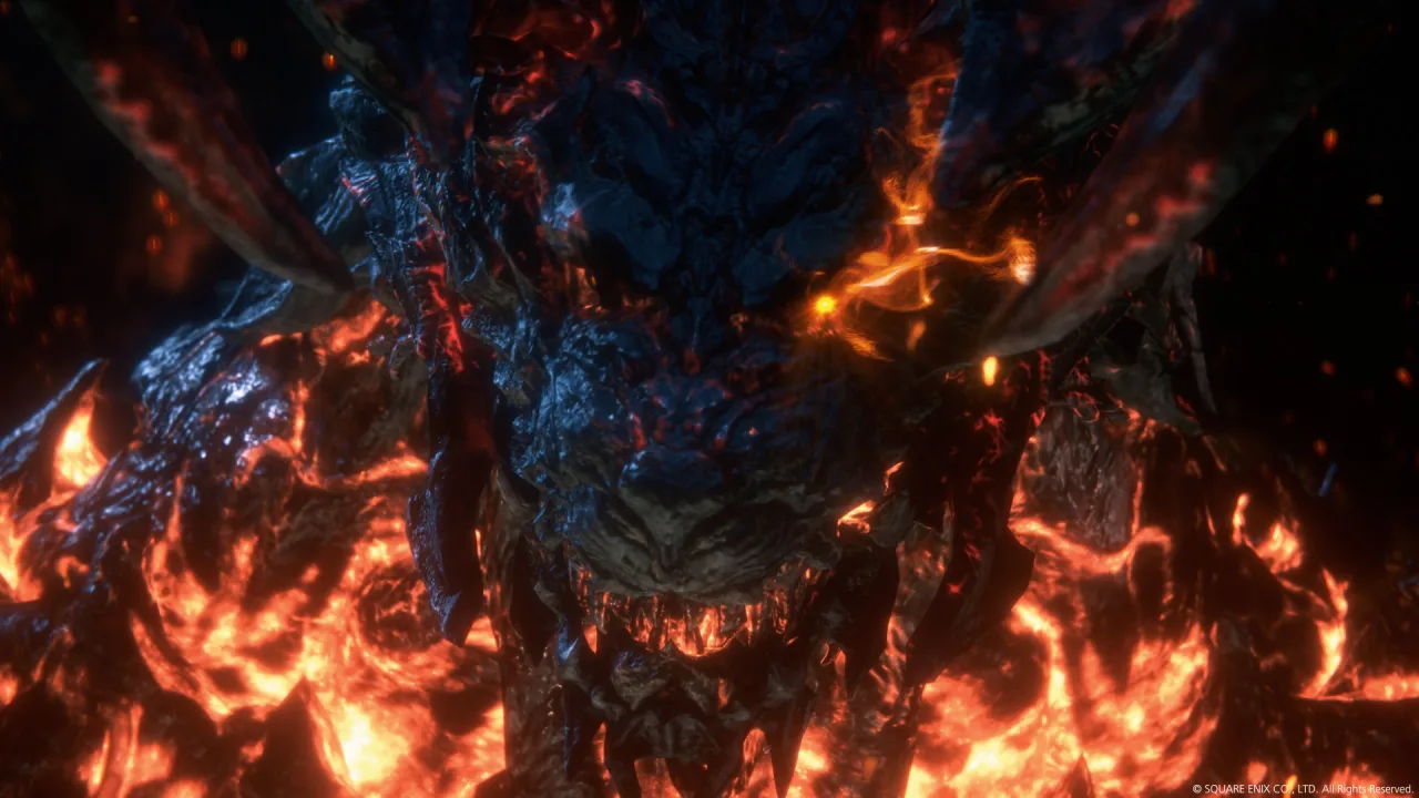 Cena do jogo Final Fantasy XVI