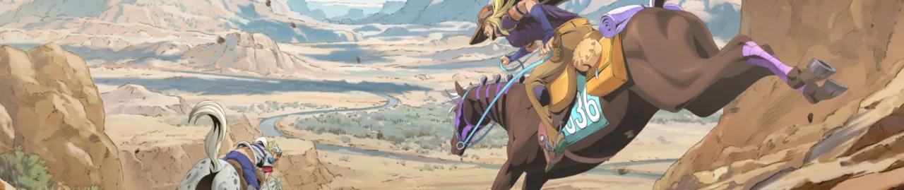 Cena do anime Steel Ball Run