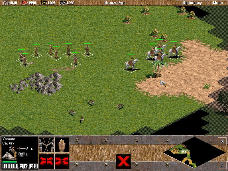 Cena do jogo Age of Empires