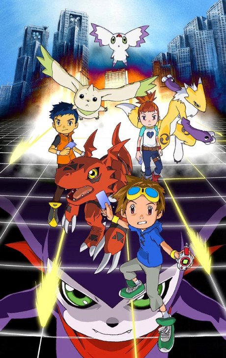 Cena do anime Digimon Tamers