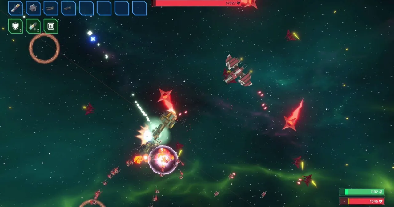 Imagem ilustrativa: Seven Suns of Orion: por que os railguns e a física semi‑Newtoniana faltam em Vampire Survivors