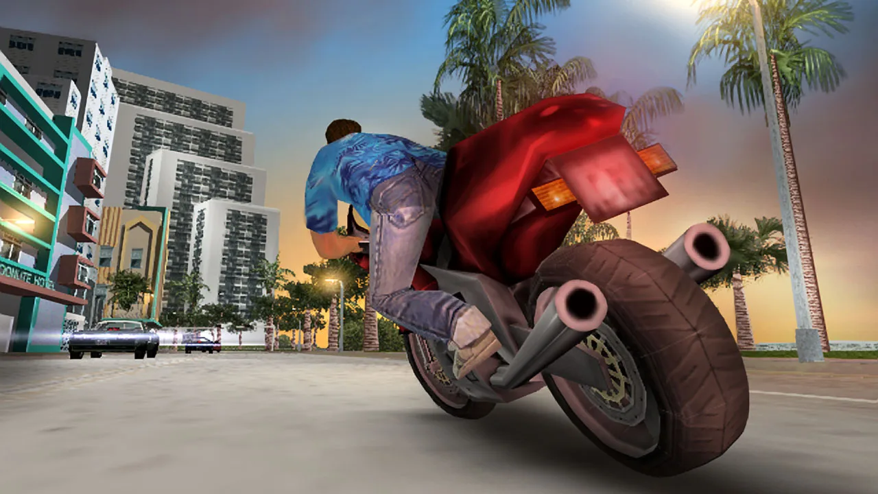 Cena do jogo Vice City