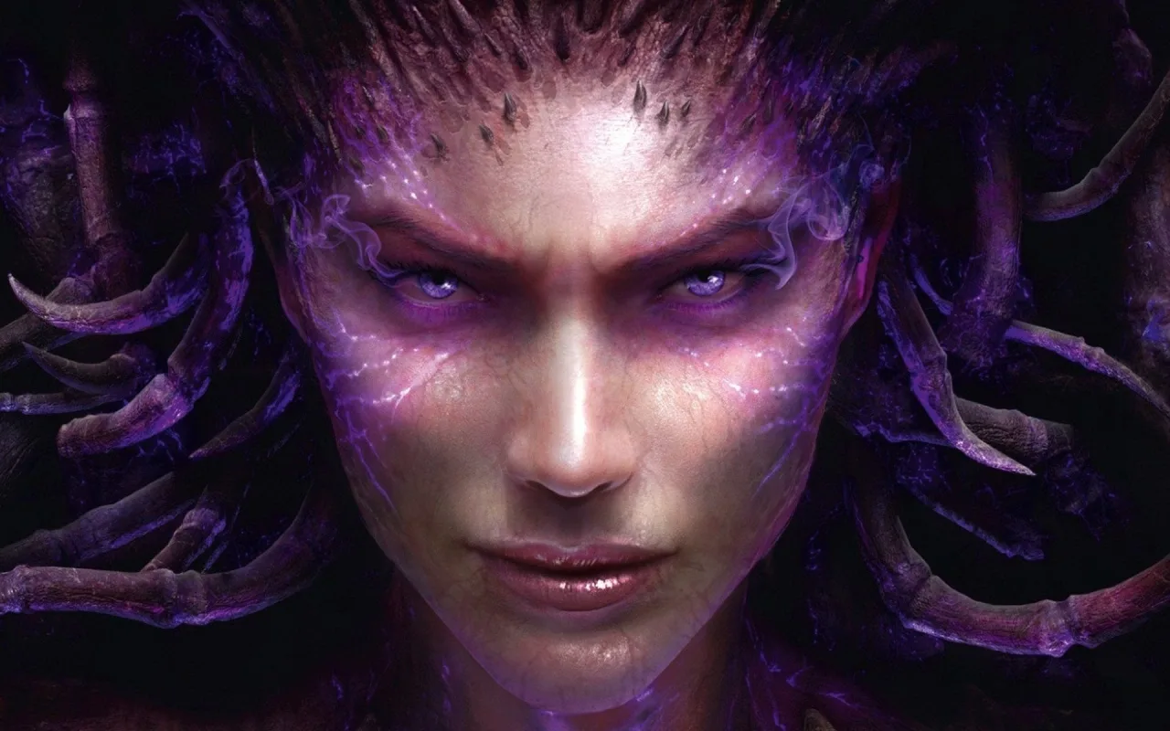 Cena do jogo Heart of the Swarm — expansão de StarCraft II