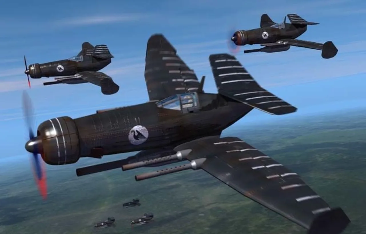 Cena do jogo Crimson Skies