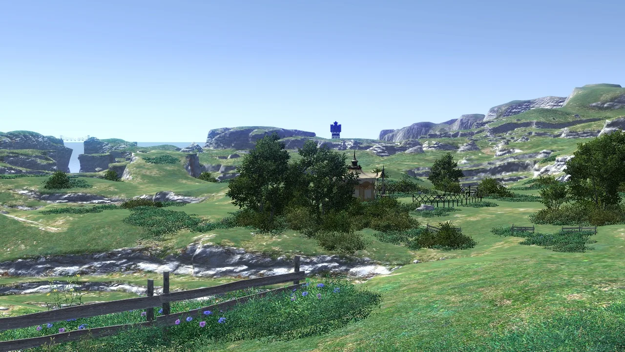 Cena do jogo Final Fantasy XIV