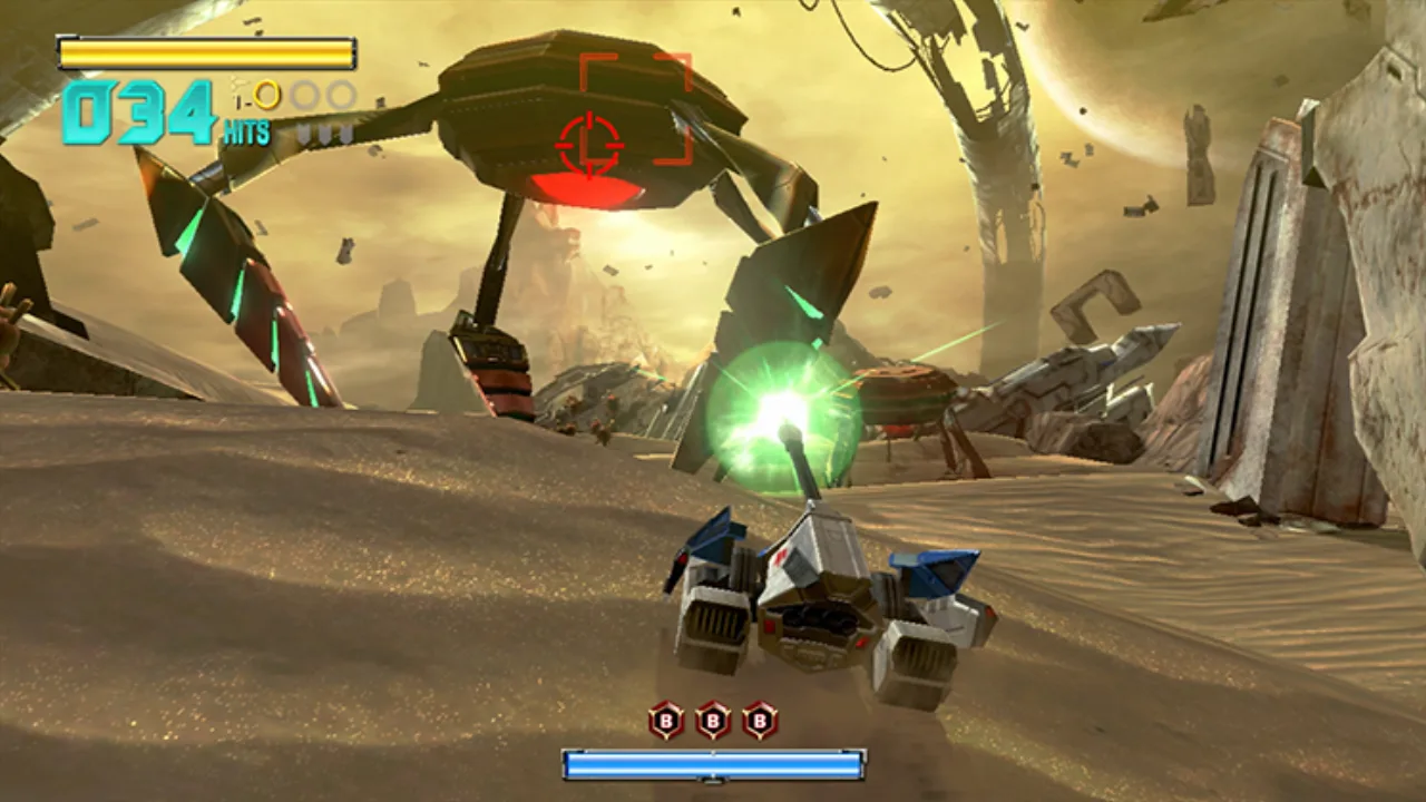 Cena do jogo Star Fox