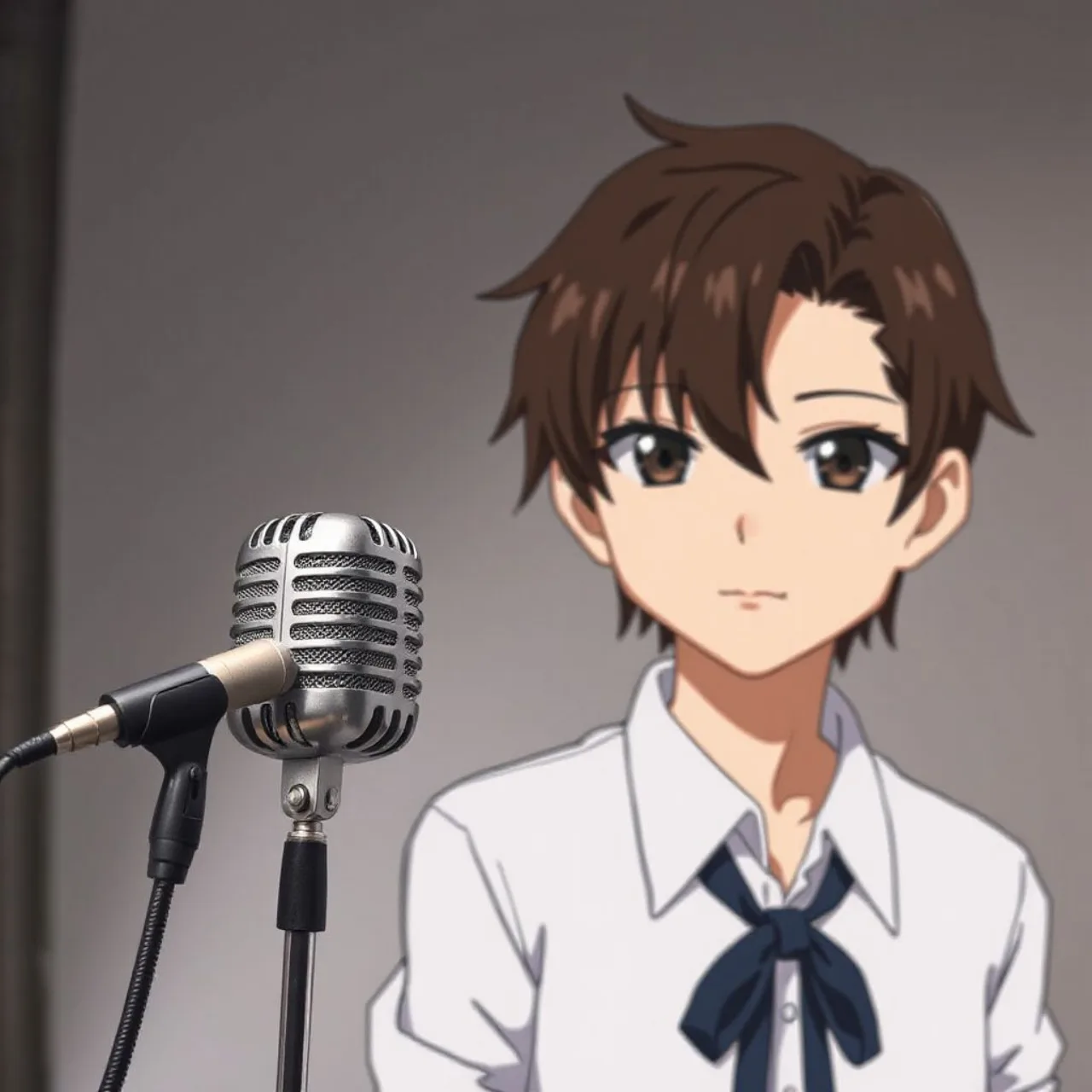 Akiharu Nakano, protagonista de Bless, aparece ao lado do rosto de Kōki Uchiyama e o logo da Fuji TV/Noitamina