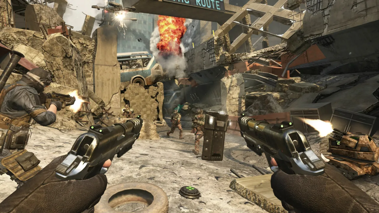 Cena do jogo Call of Duty: Black Ops 2
