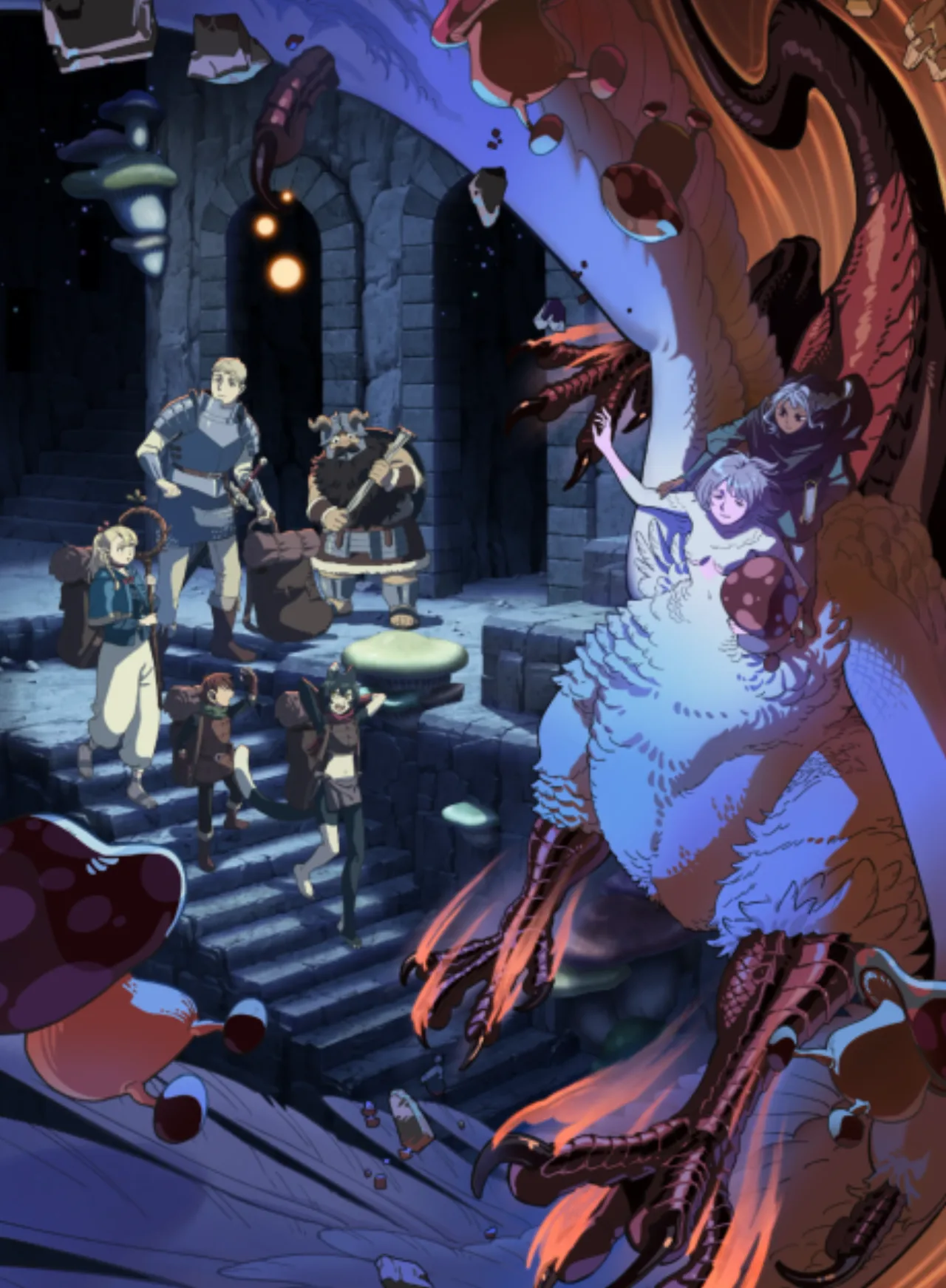 Cena do anime Delicious in Dungeon
