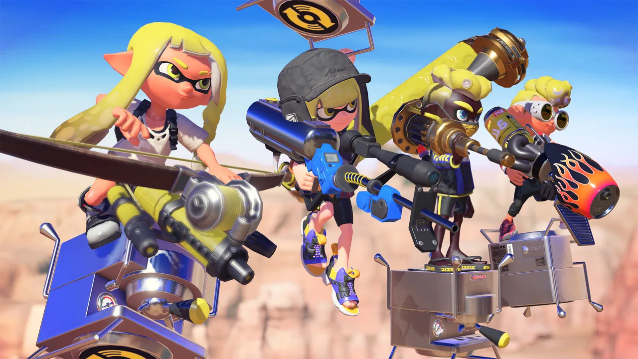 Cena do jogo Splatoon 3