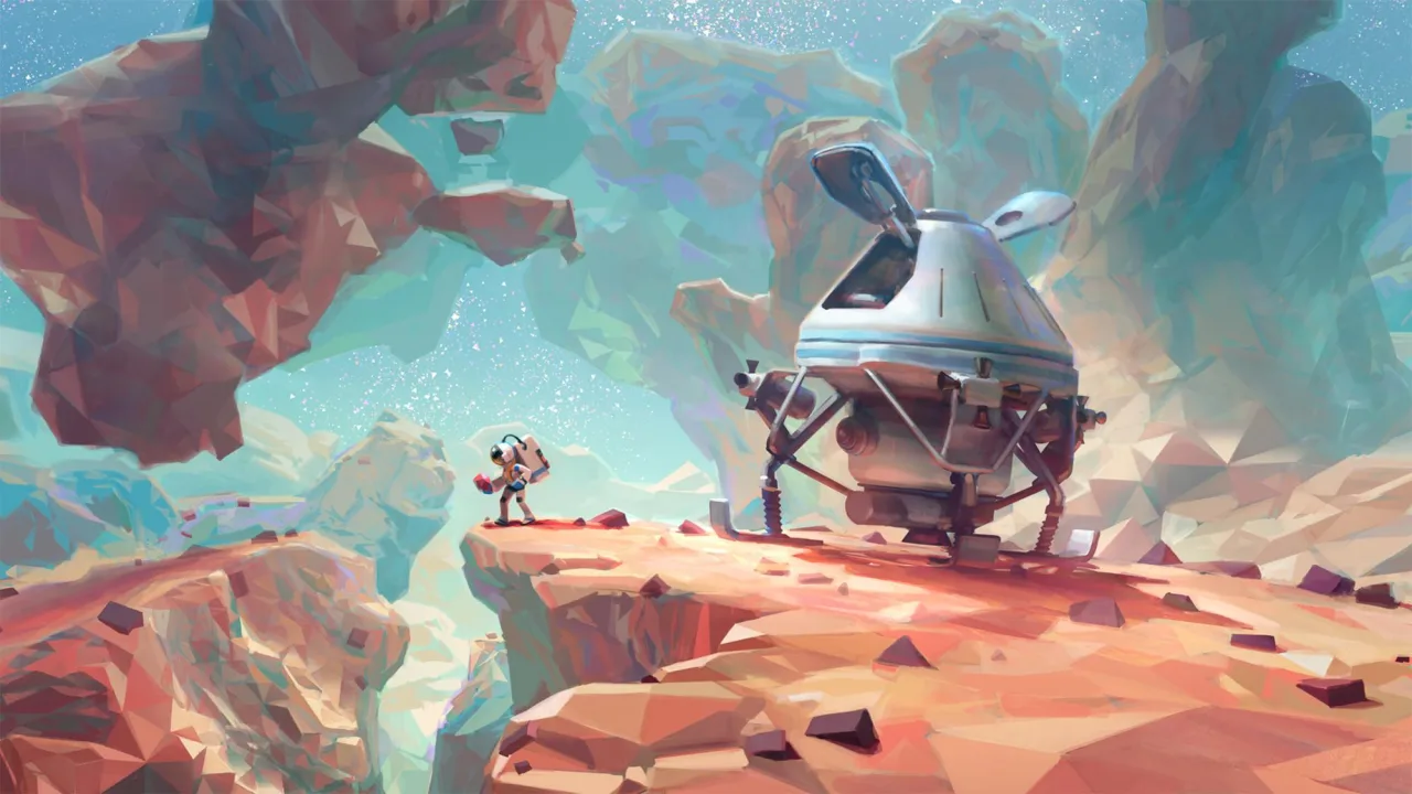 Cena do jogo Astroneer
