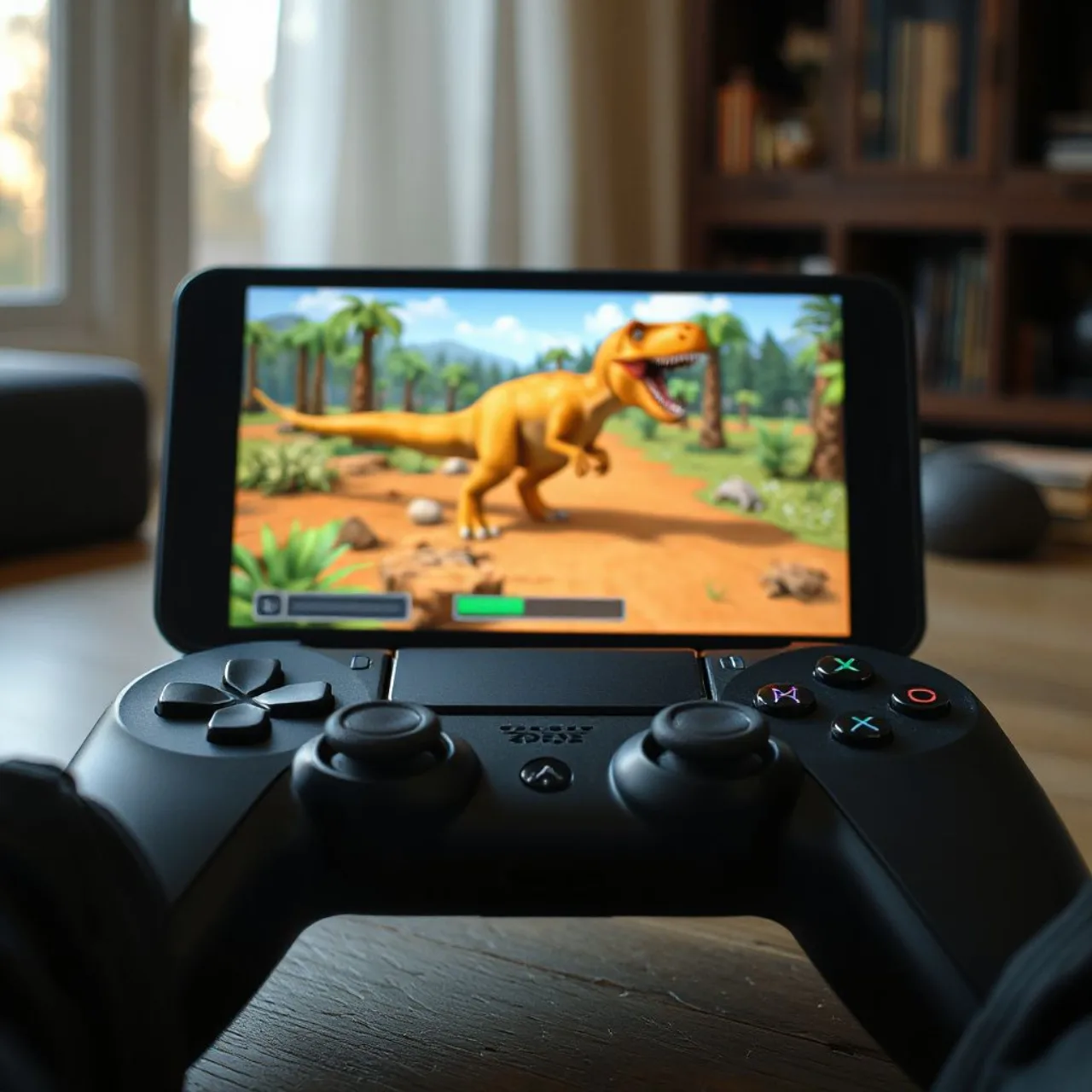 Capa de Dino Crisis 2 com Regina enfrentando um T‑rex, ao lado do logo da PlayStation 5 e do selo PS Plus Premium